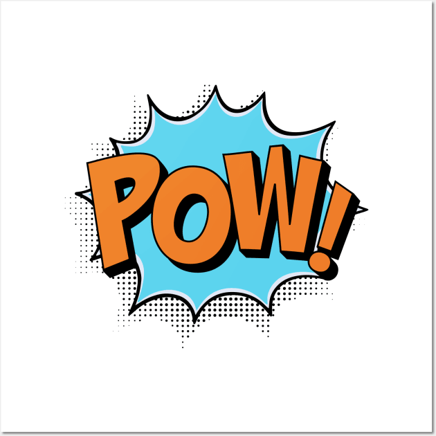 Pow! pop art design Wall Art by InshynaArt